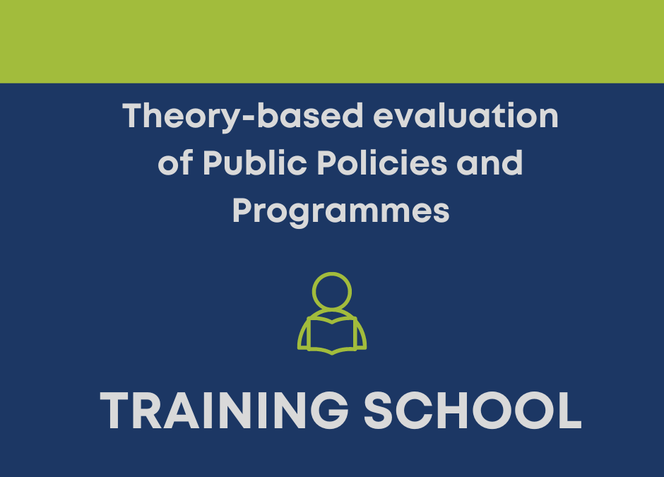 1st Training School | 5-7 July 2023 Istanbul | Theory-based evaluation of Public Policies and Programmes