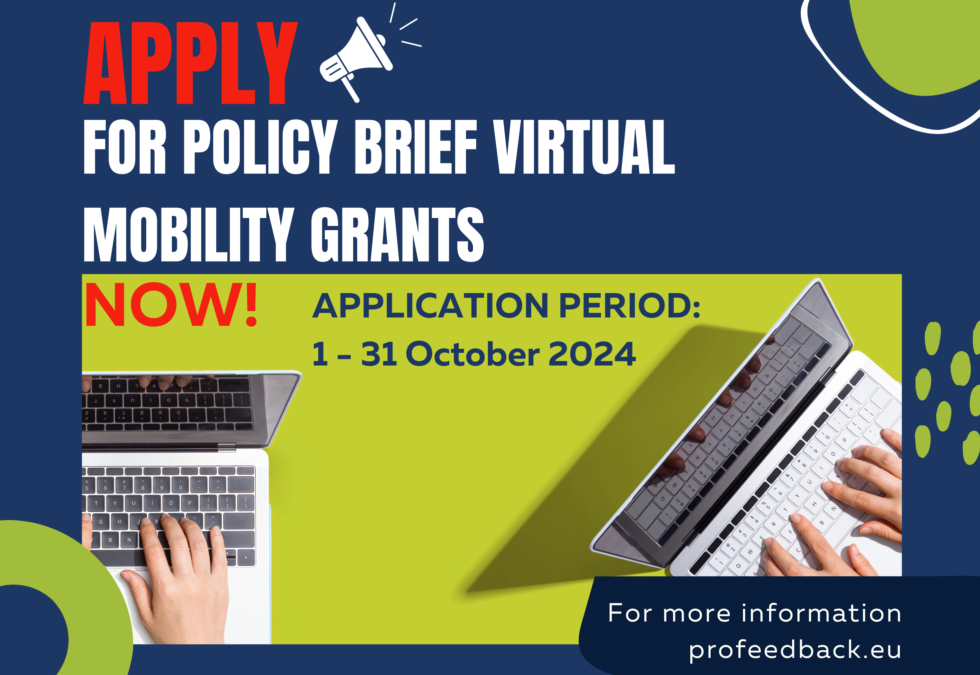 Open Call for Policy Brief Virtual Mobility Grants (PBVMGs)