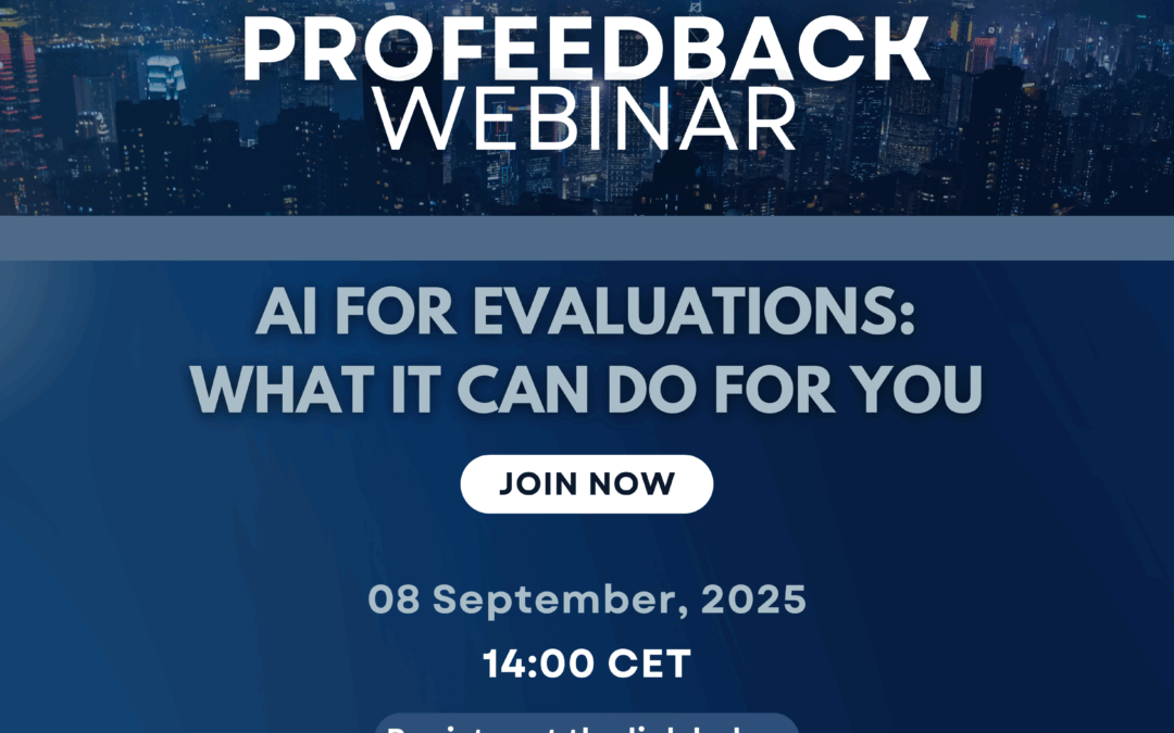 Upcoming Webinar – AI for Evaluations: What It Can Do for You